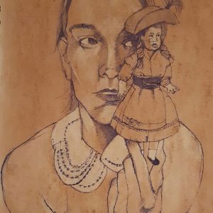 Girl with doll