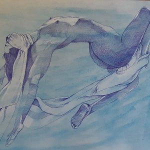 Blue nude,entangled