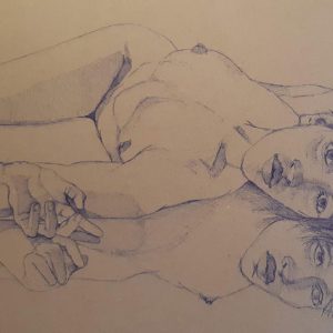 Nude with mirror